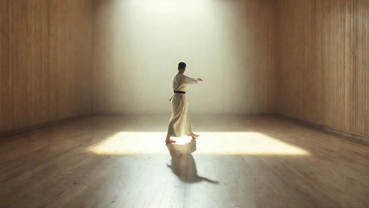 Calma y equilibrio en un dojo sereno