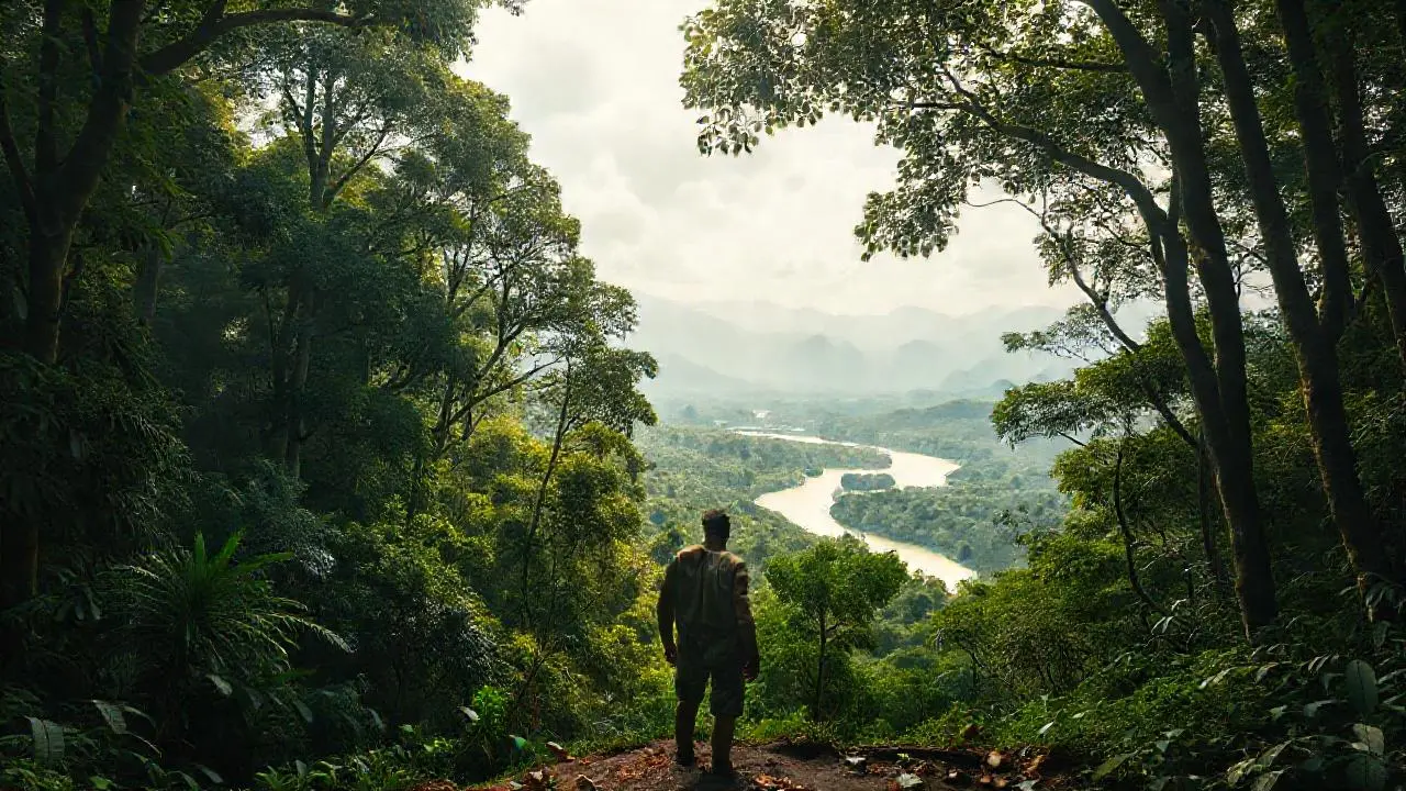 Selva exuberante, tranquila y llena de vida