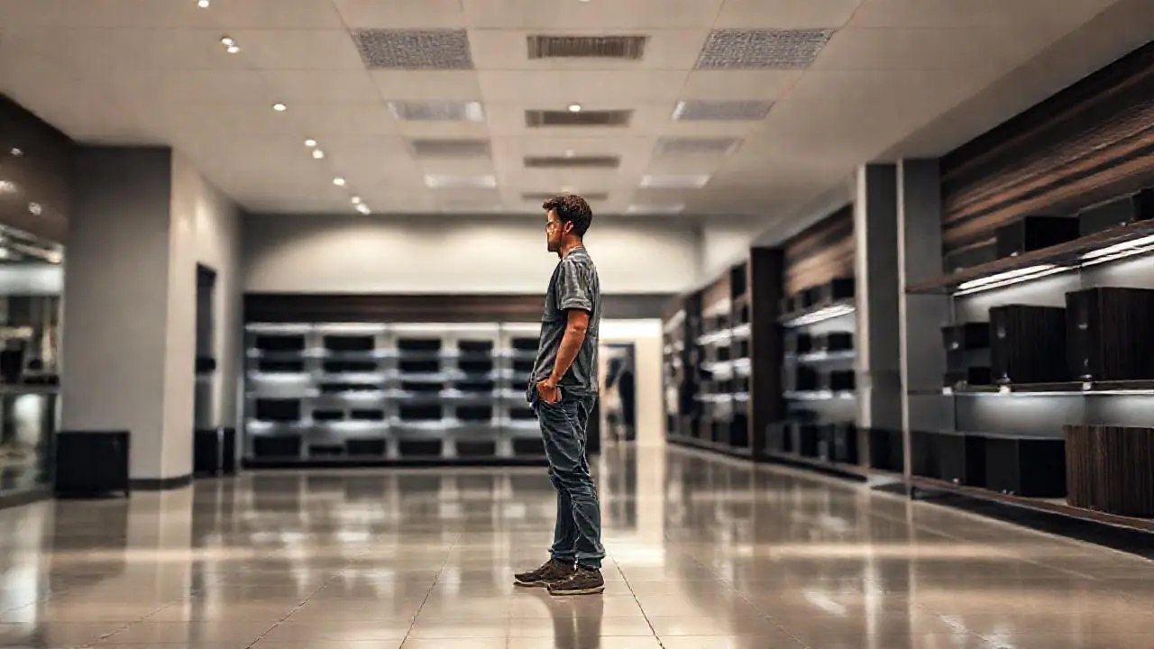Tienda moderna, luminosa y minimalista
