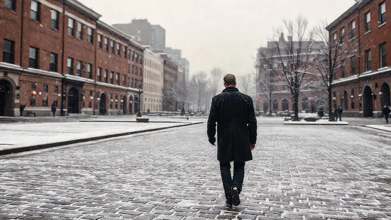 Invierno urbano, silencioso y melancólico