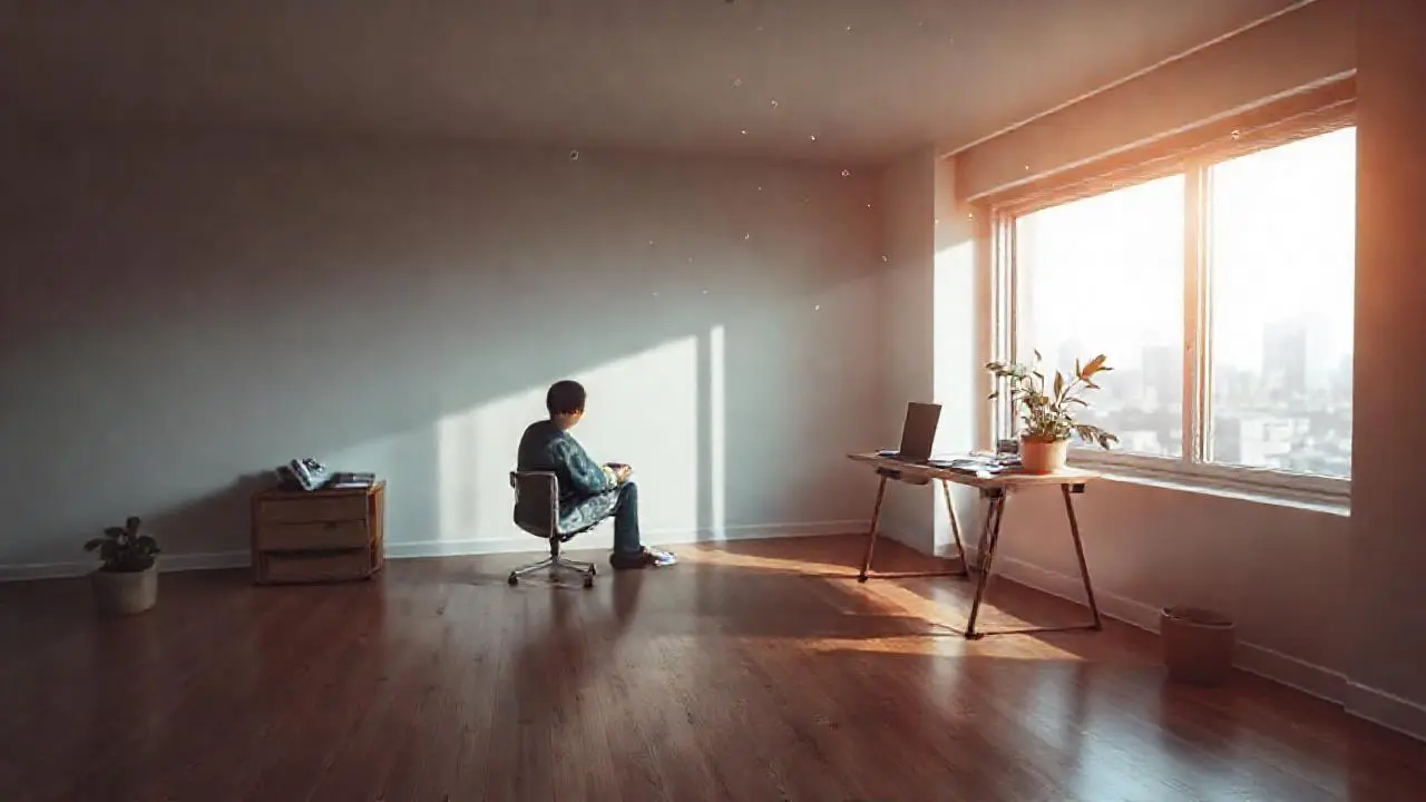 Espacio tranquilo y realista para trabajar