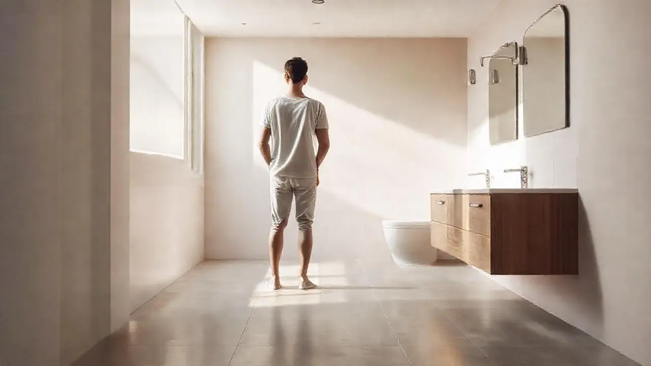 Baño moderno, relajado y luminoso