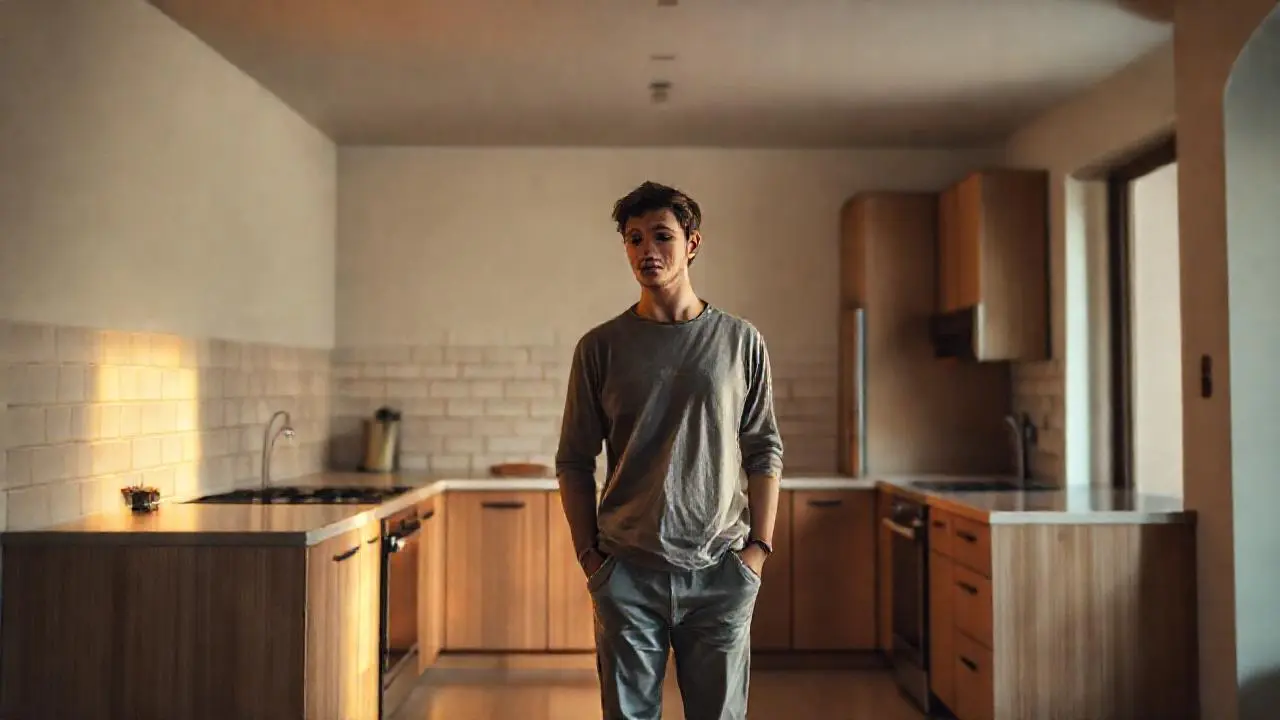 Cocina moderna, tranquila y luminosa