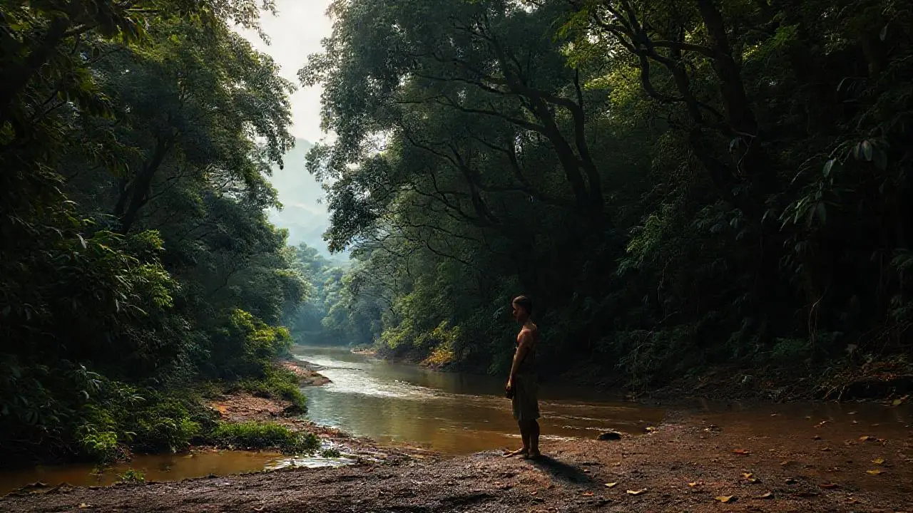 Selva profunda, serena y misteriosa