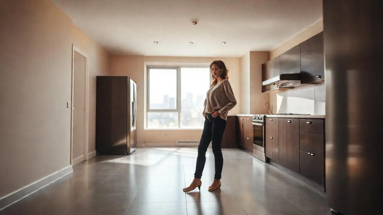 Cocina moderna, cálida y serena