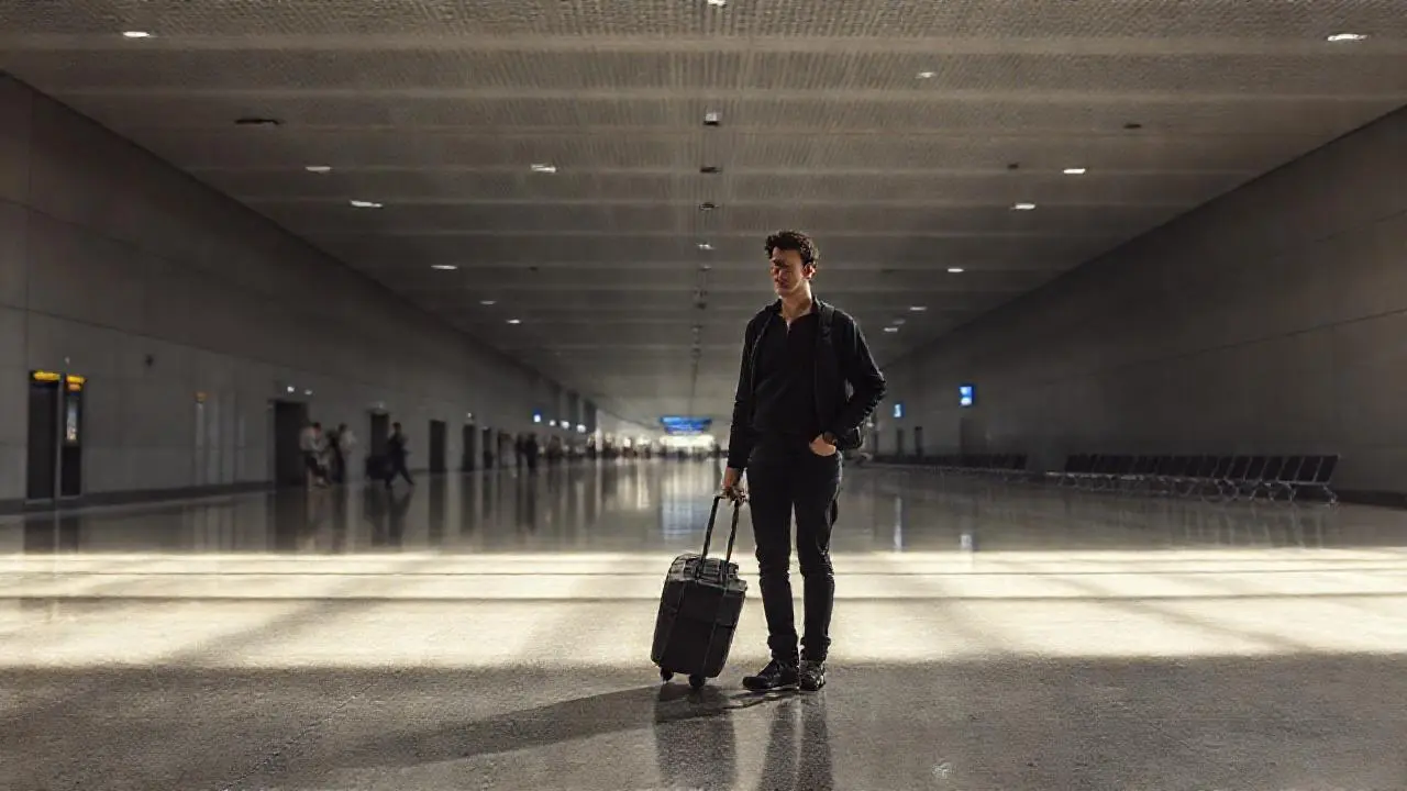 Terminal vacía, ambiente sereno y amplio