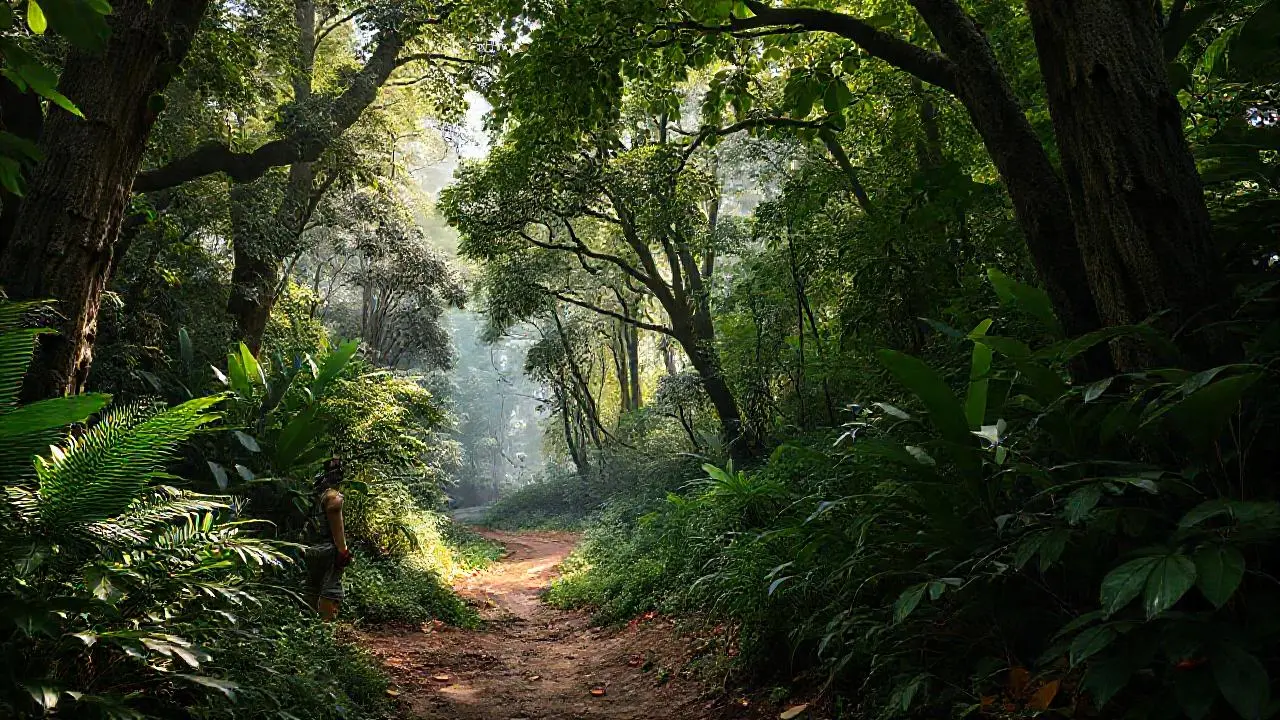 Selva exuberante, profunda y misteriosa