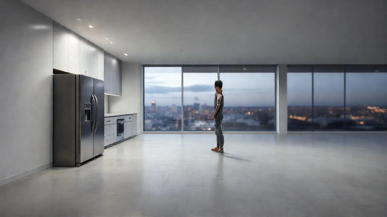 Interior moderno, luminoso y sereno