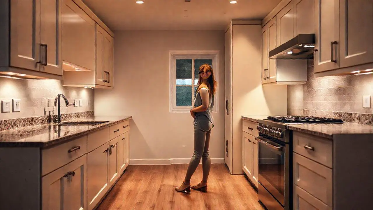 Cocina moderna, luminosa y tranquila