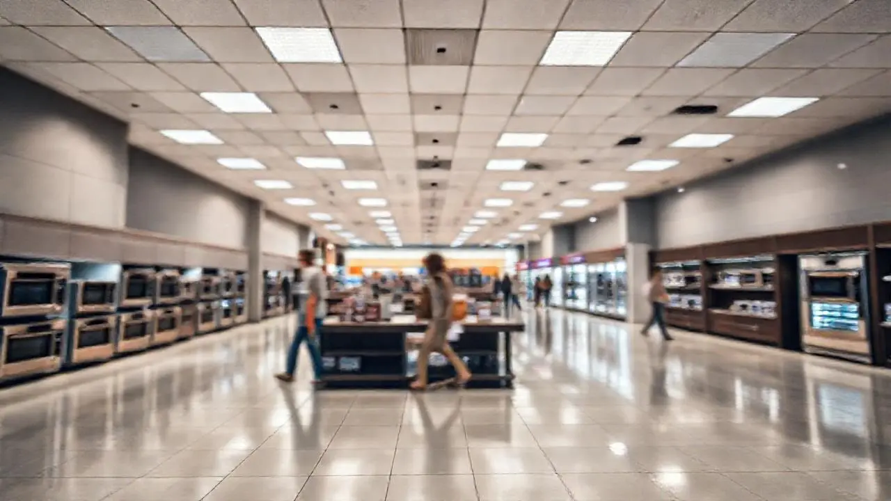Tienda amplia, luminosa y moderna