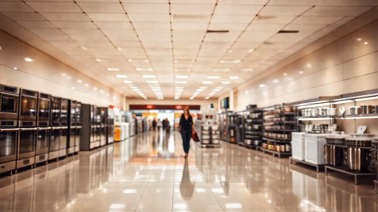 Tienda amplia, luminosa y con ambiente cálido