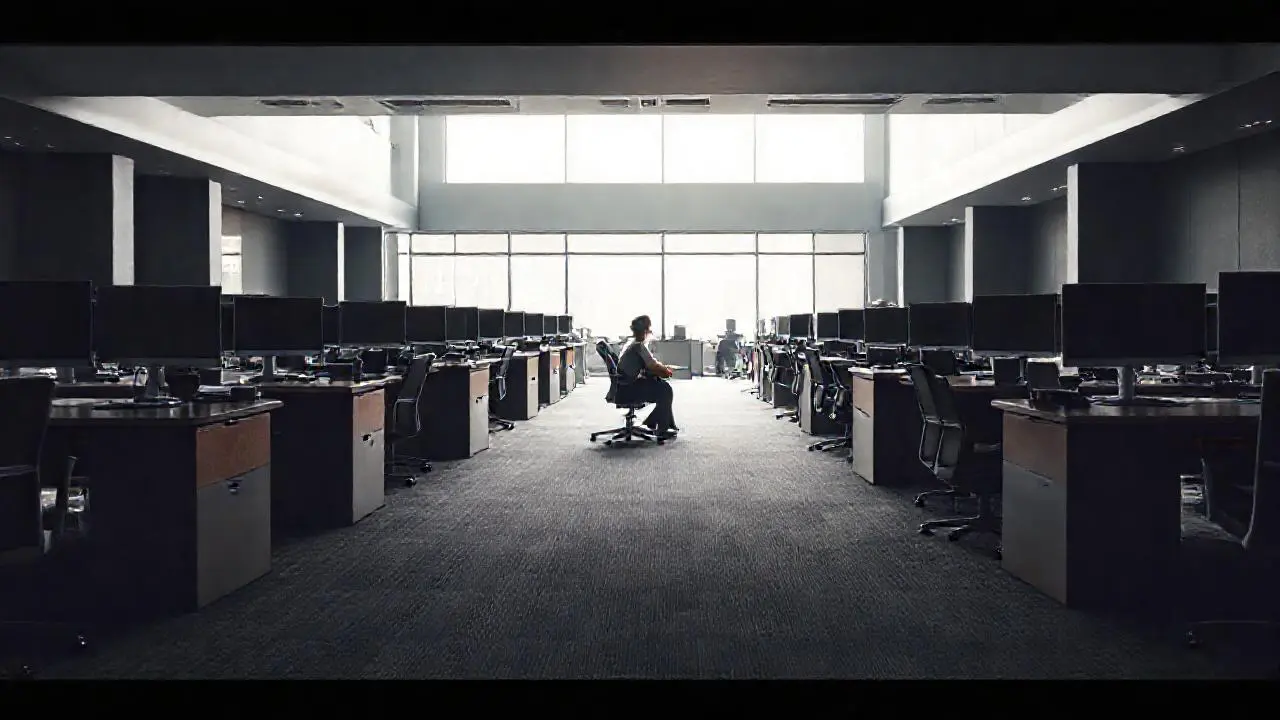 Oficina moderna, luminosa y relajada
