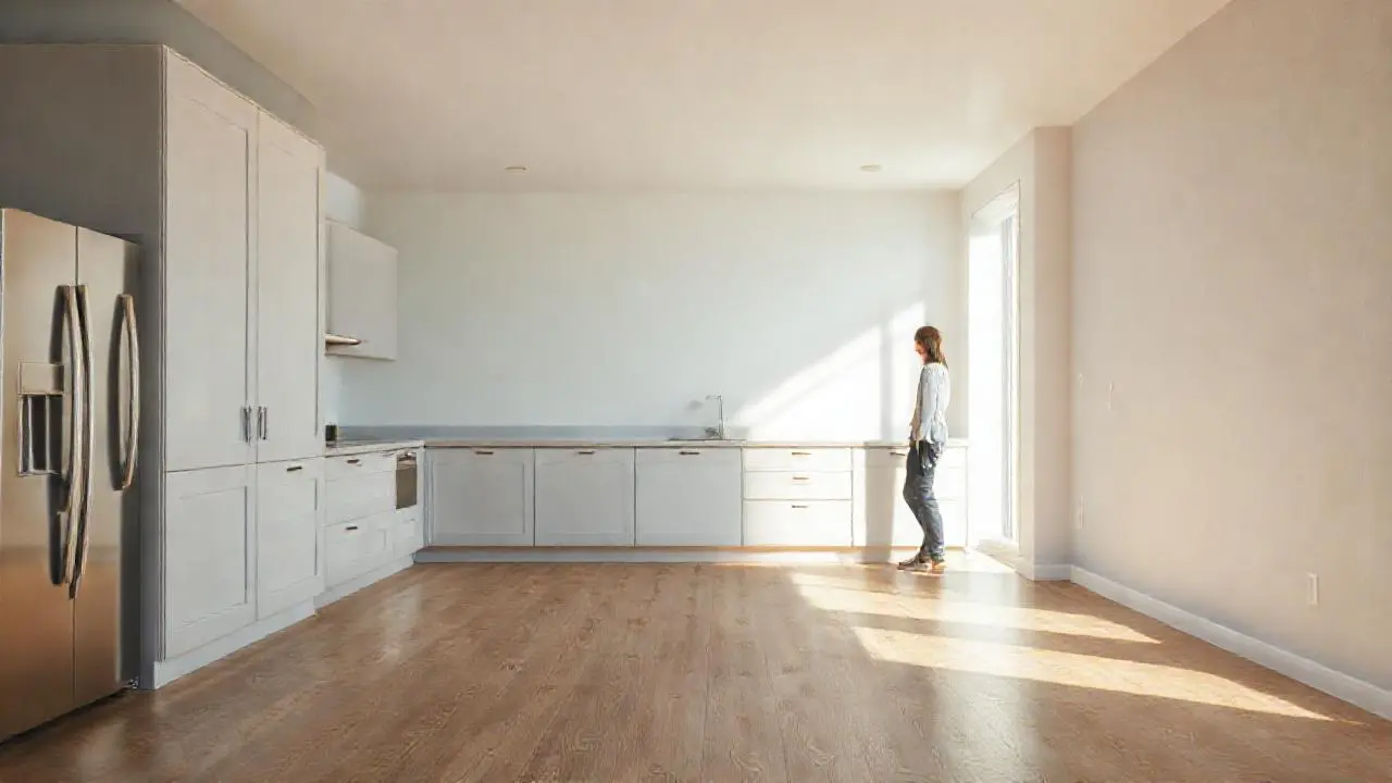 Cocina luminosa, acogedora y realista