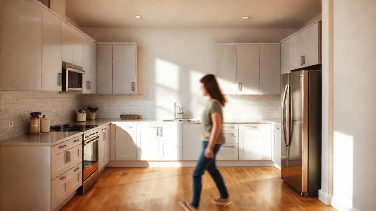 Cocina moderna, serena y con luz natural