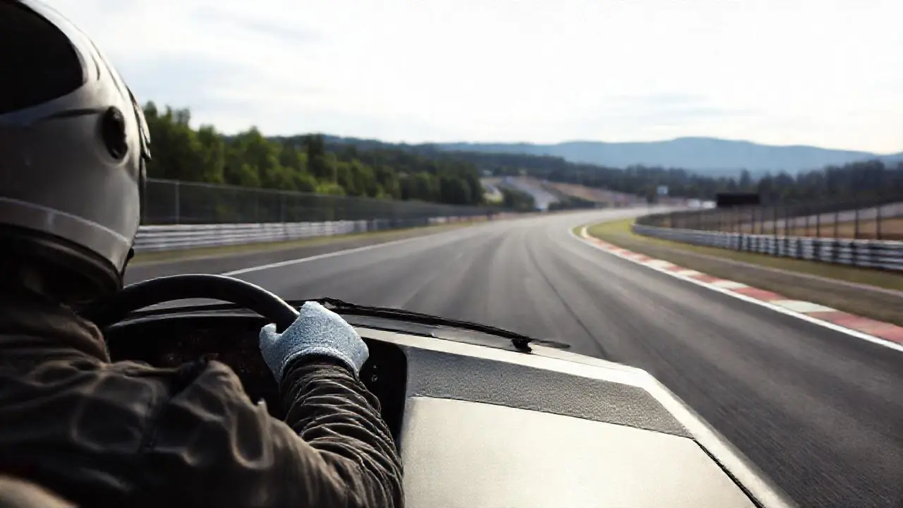 Carrera rápida y realista en un circuito